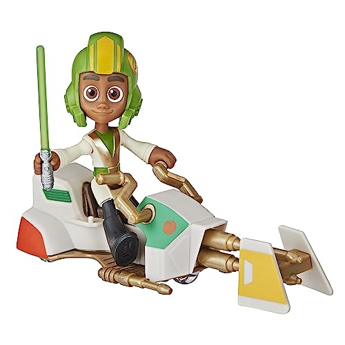 Star Wars Young Jedi Adventures Kai Brightstar Figure & Speeder Bike Vehicle