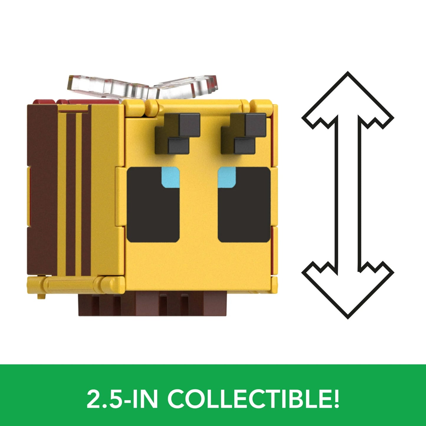 Minecraft Flippin’ Figs Figures Collection, 2-in-1 Fidget Play - Bee