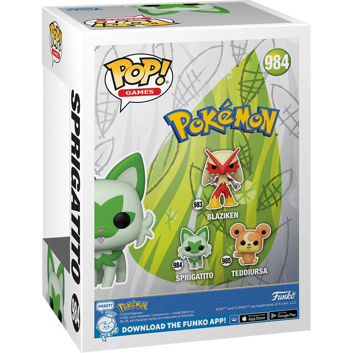 Pokemon - Sprigatito Funko Pop! Vinyl Figure #984