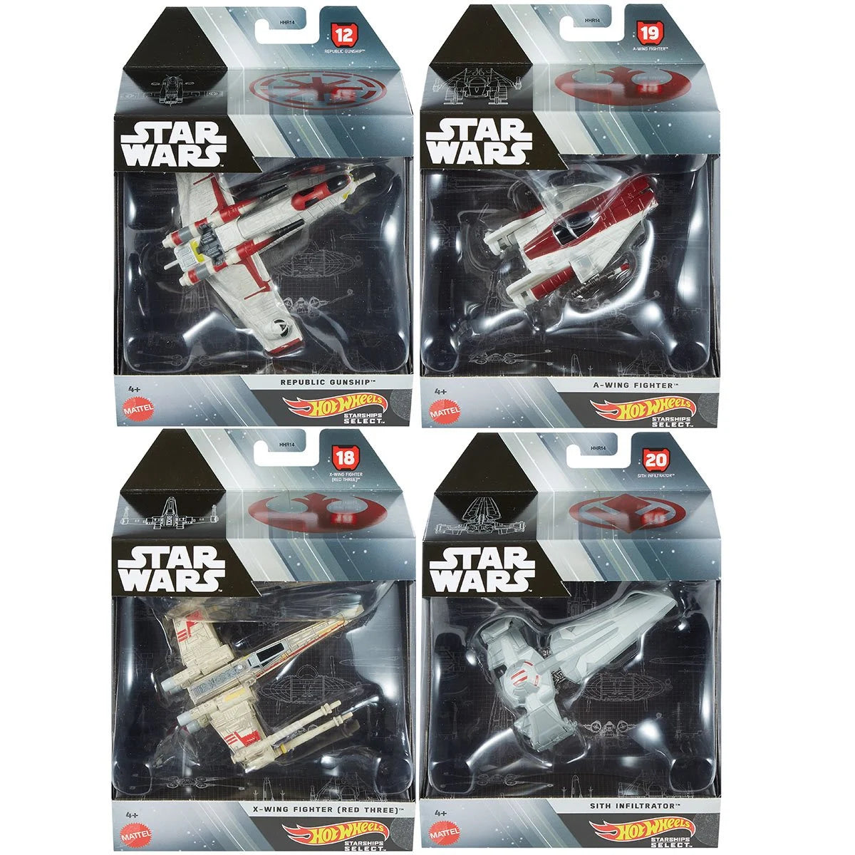 Hot Wheels: Star Wars Select 1:50 Scale Starships 2023 - Wave 3